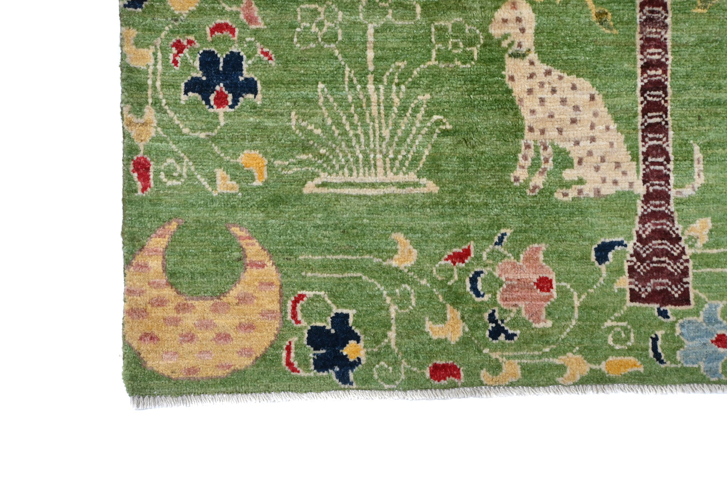 Transitional Kohi Rug - Hunting Scene