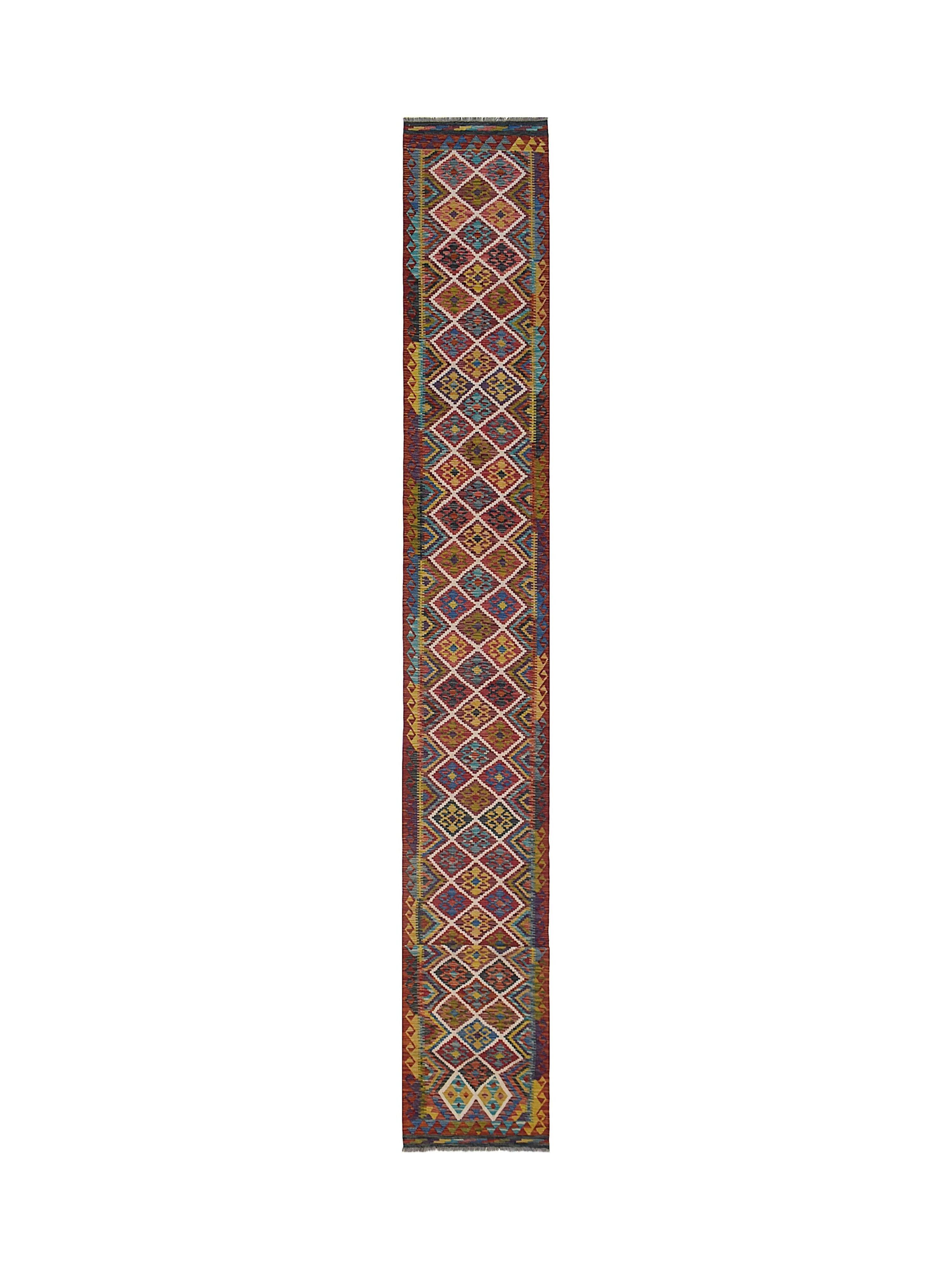 Afghan Maimana Kilim Runner