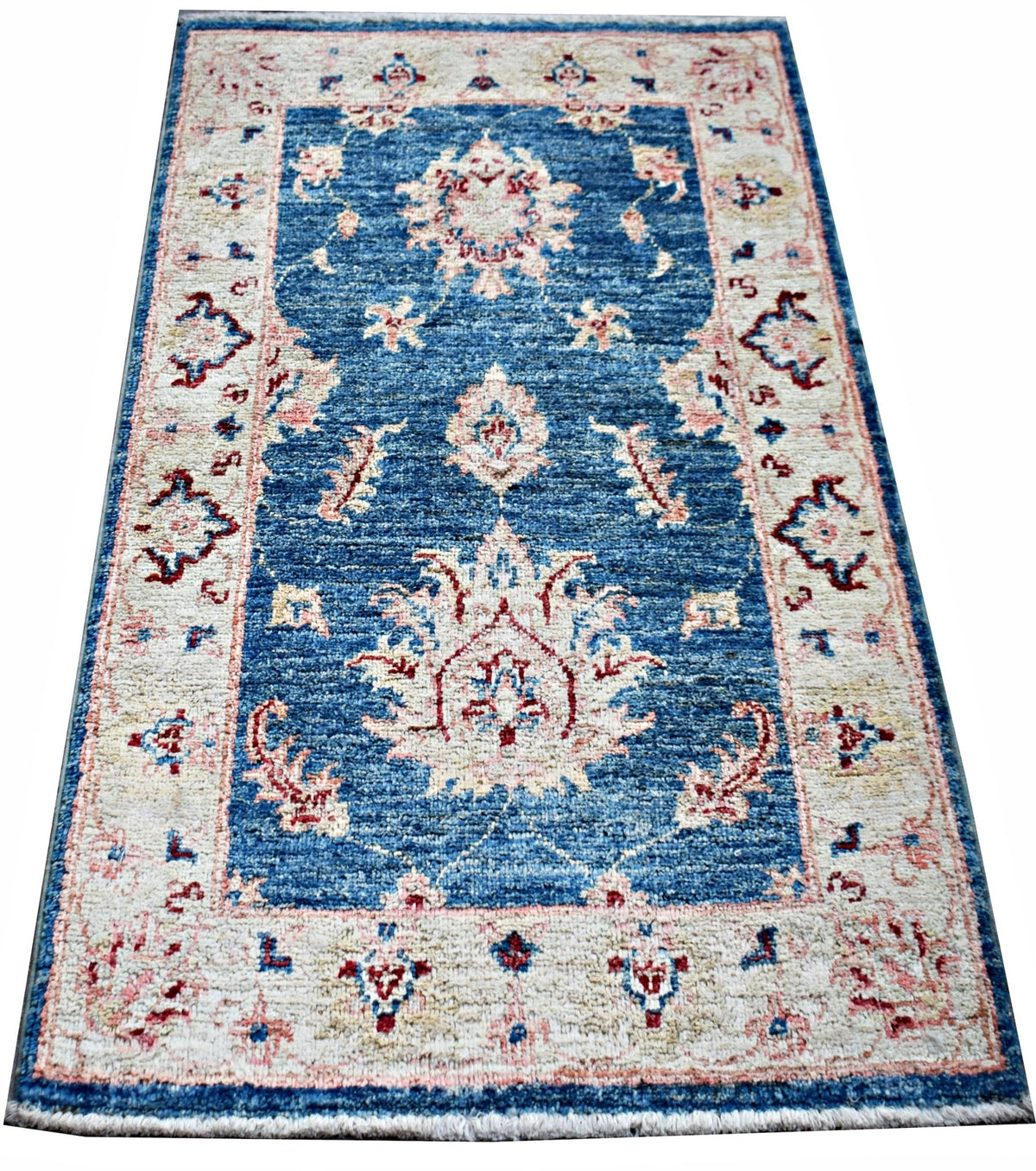 Handmade Mini Afghan Chobi Rug | 91 x 60 cm | 3' x 2' - Najaf Rugs & Textile