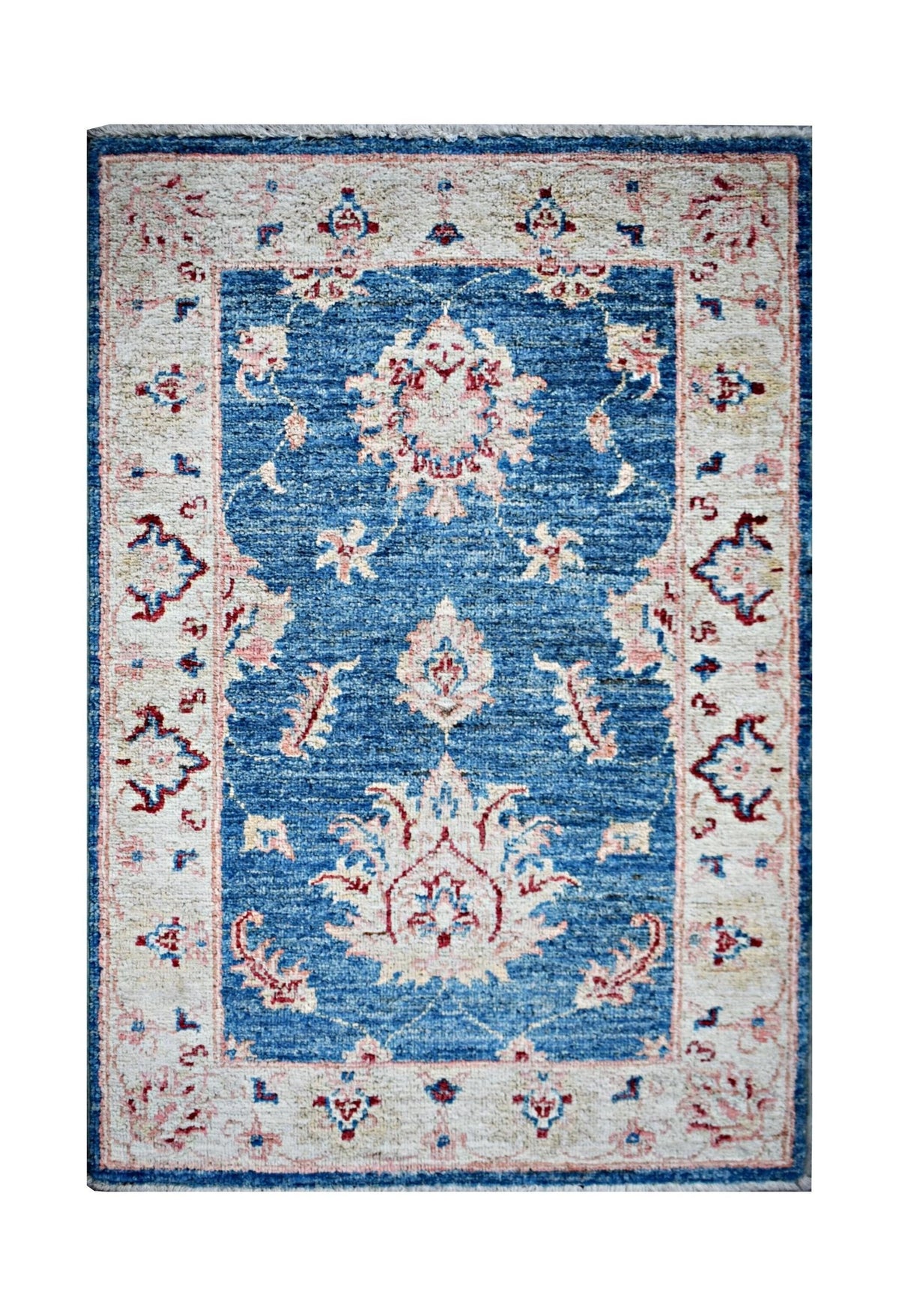 Handmade Mini Afghan Chobi Rug | 91 x 60 cm | 3' x 2' - Najaf Rugs & Textile
