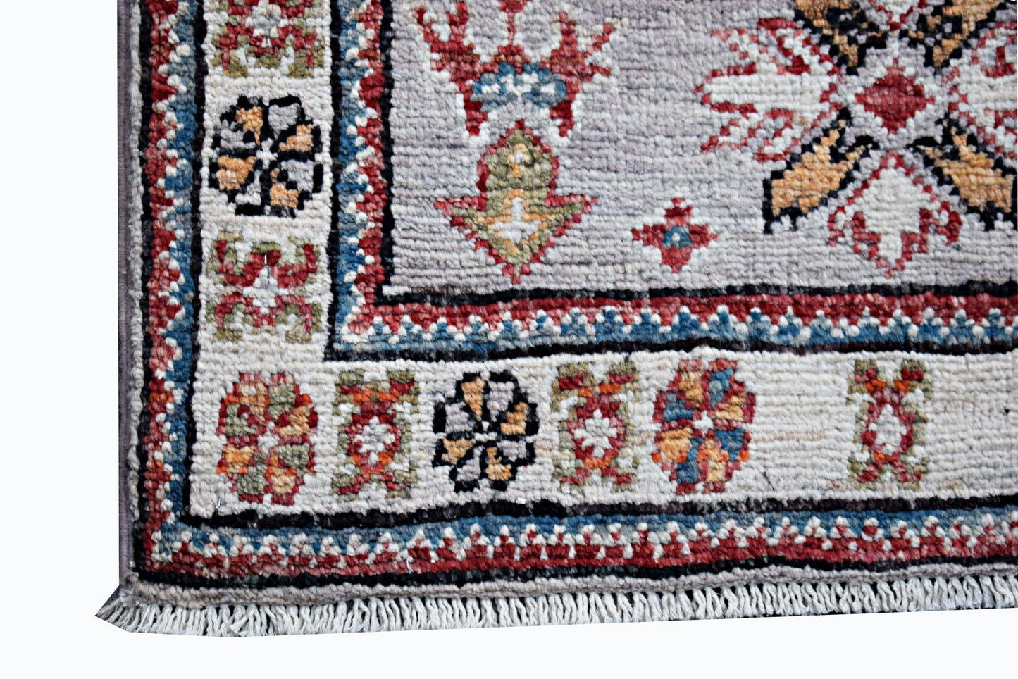 Handmade Mini Afghan Chobi Rug | 91 x 62 cm | 3' x 2' - Najaf Rugs & Textile