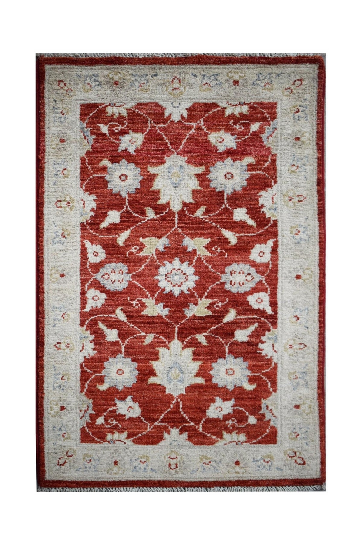 Handmade Mini Afghan Chobi Rug | 92 x 60 cm | 3' x 2' - Najaf Rugs & Textile