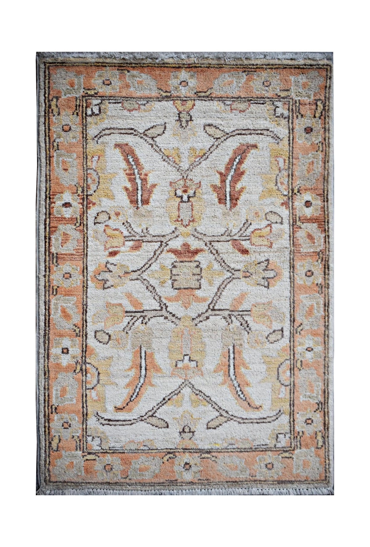Handmade Mini Afghan Chobi Rug | 93 x 61 cm | 3'1" x 2' - Najaf Rugs & Textile