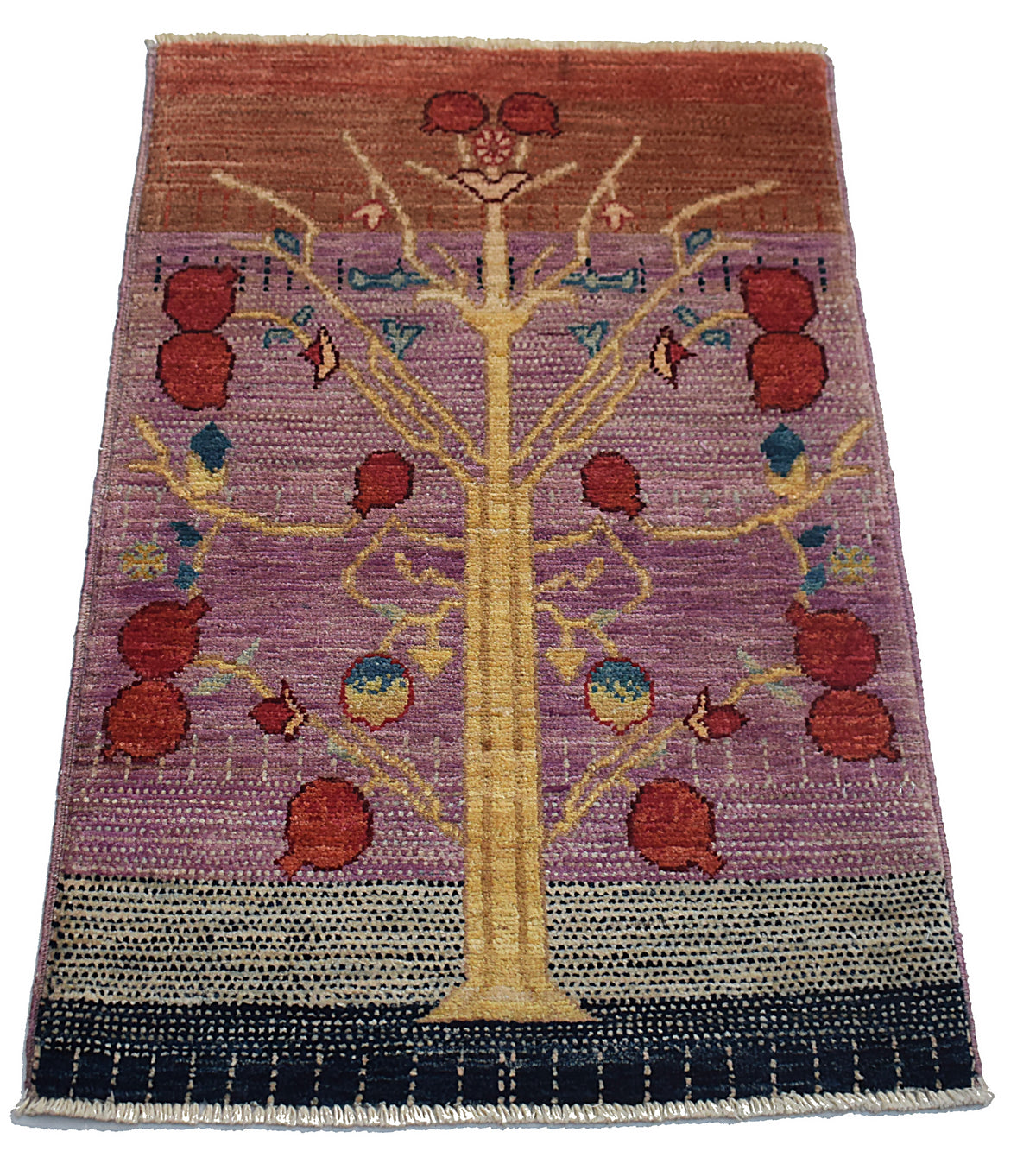 Mini Afghan Chobi Rug – Tree of Life