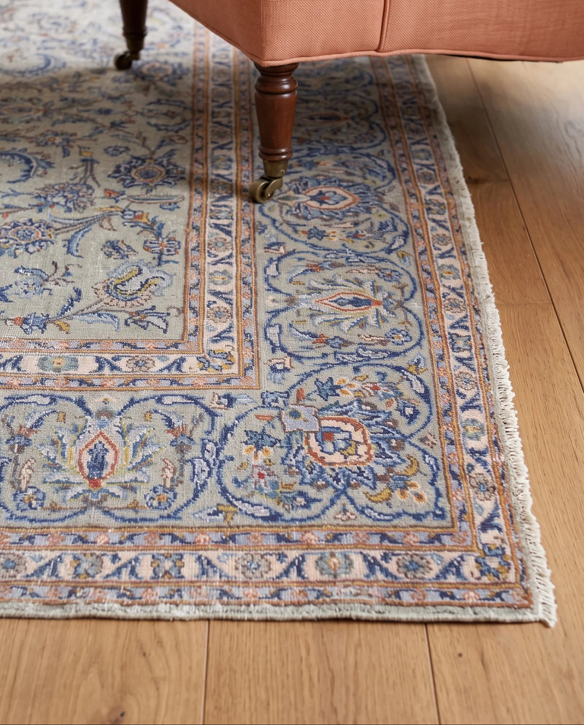 Vintage Persian Kashan Rug