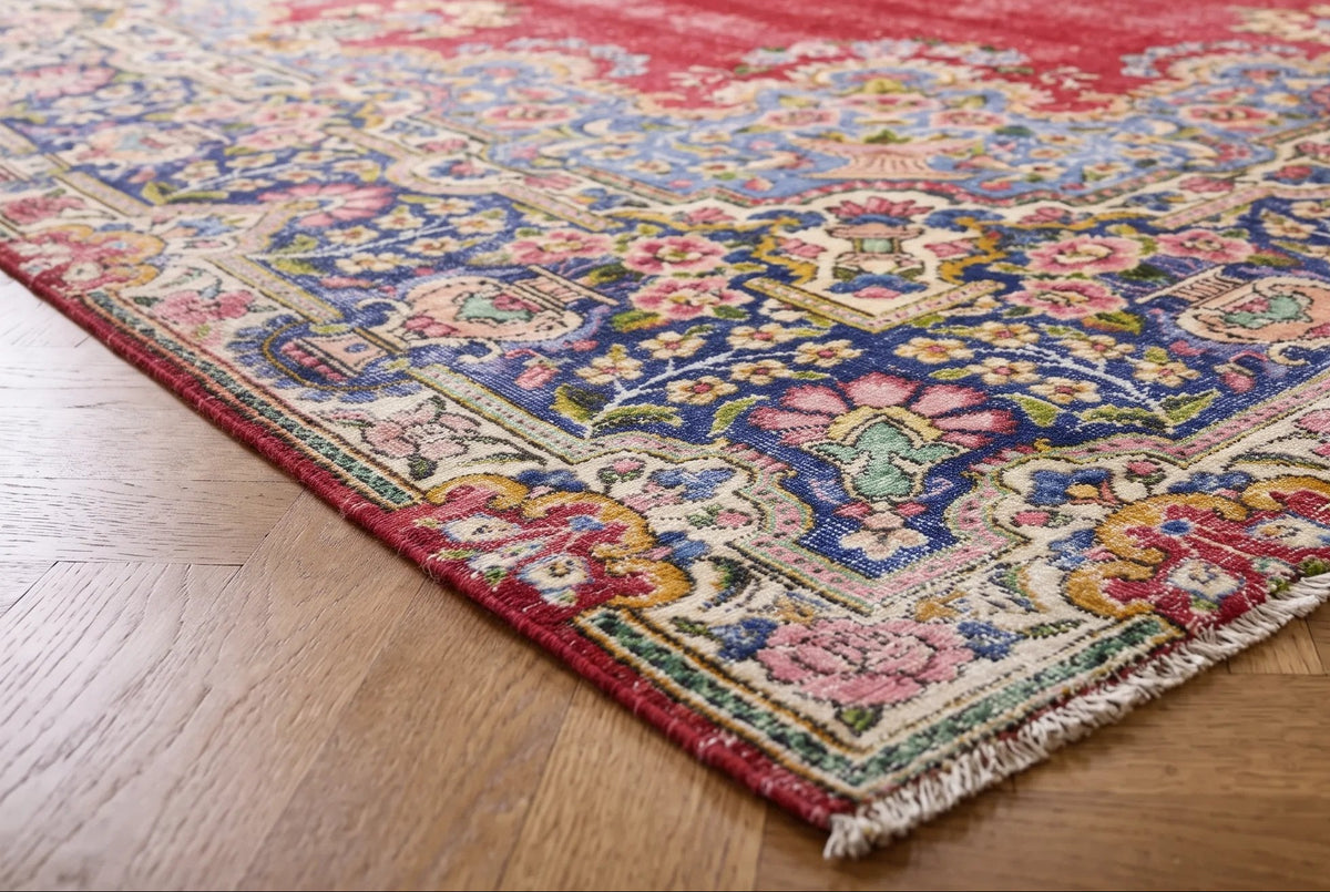 Vintage Persian Kerman Rug