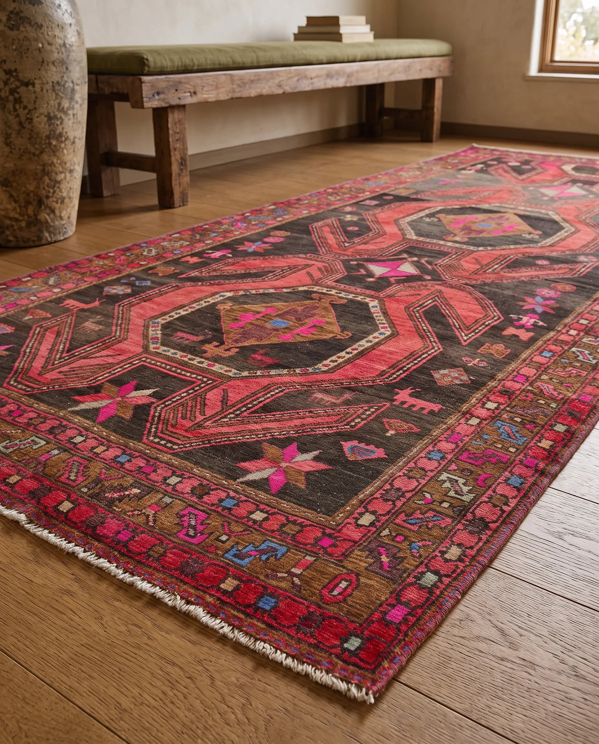 Vintage Persian Ardabil Rug