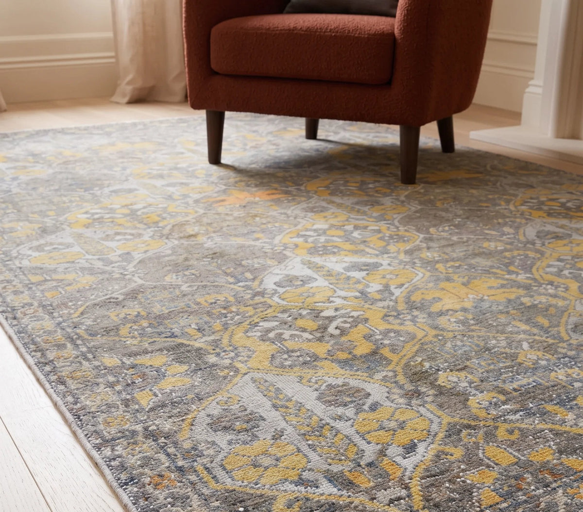 Vintage Persian Bakhtiari Rug