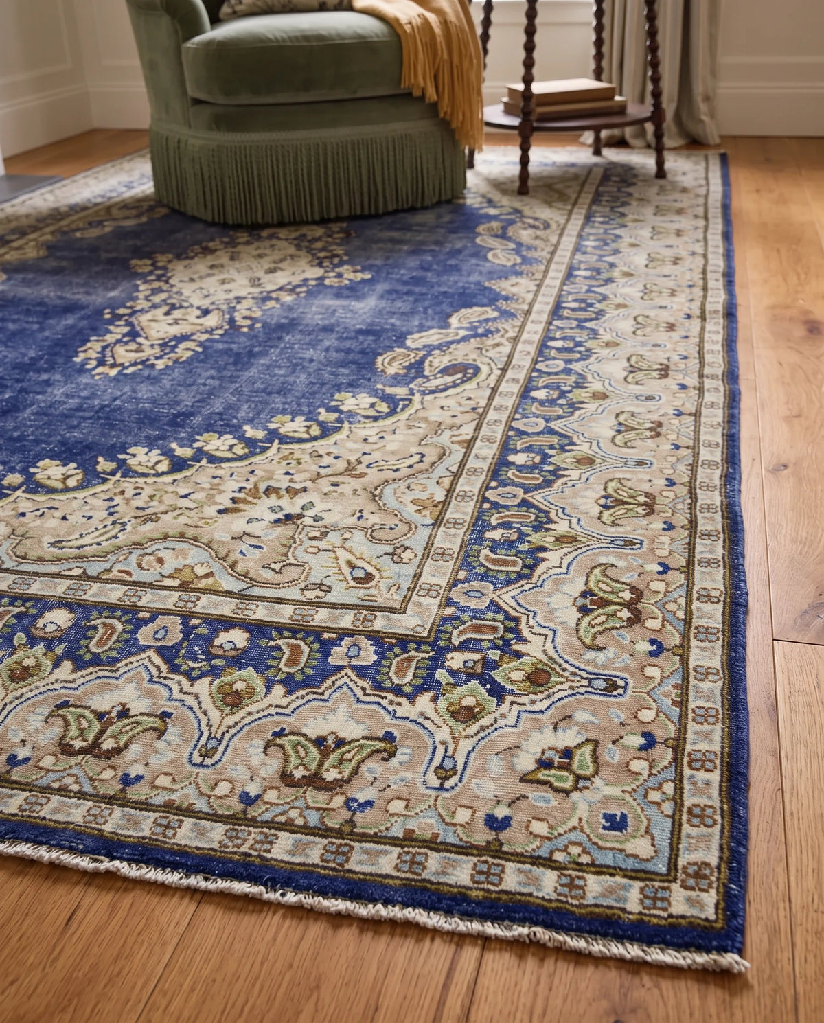 Vintage Persian Kerman Rug
