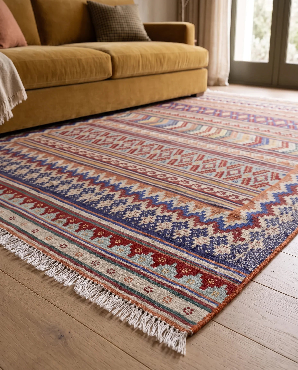 Vintage Persian Afshari Kilim