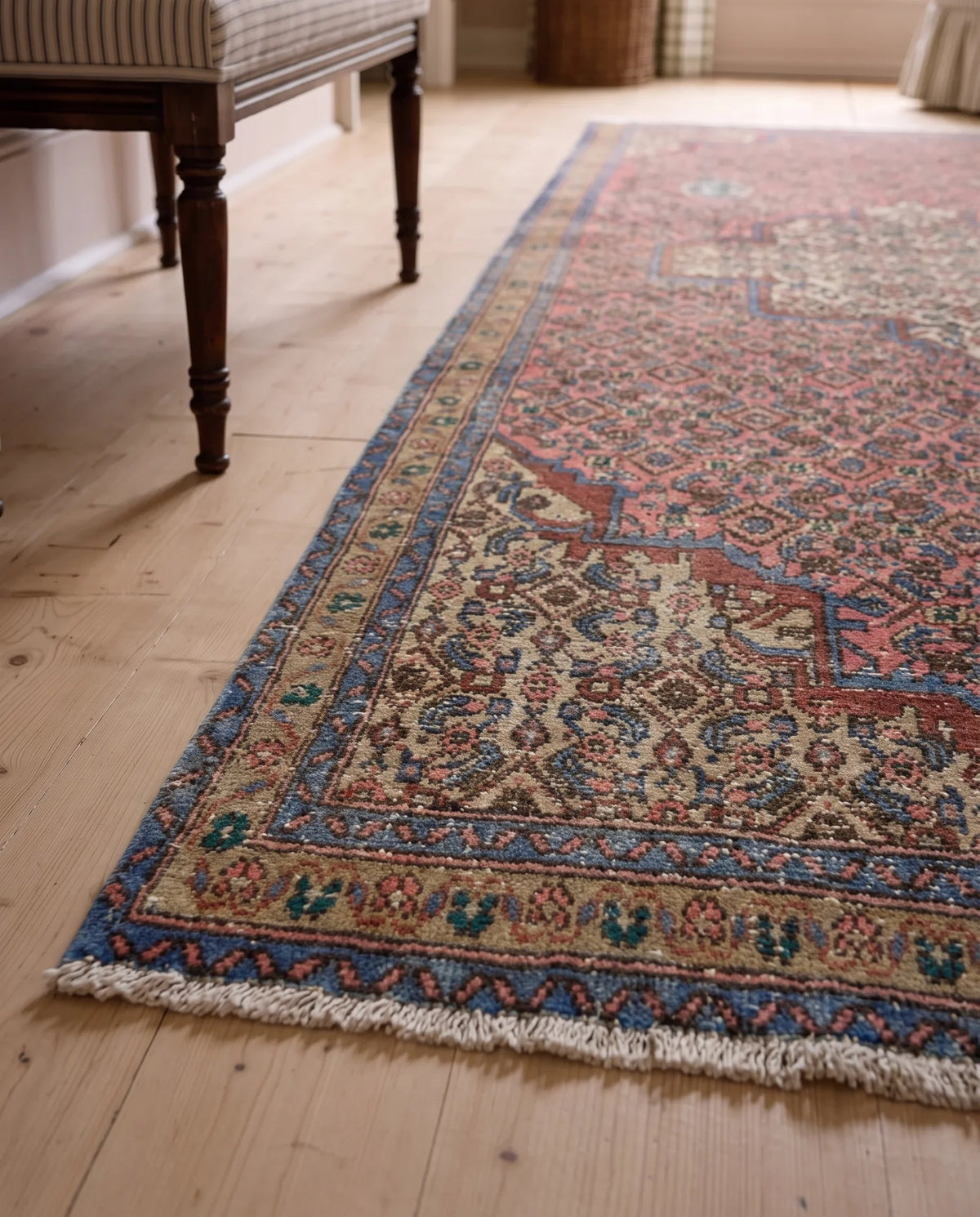 Vintage Persian Senneh Runner