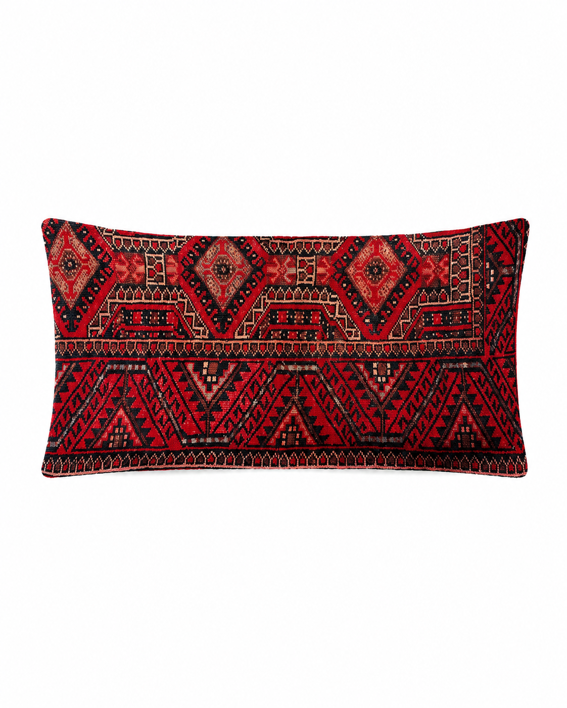Vintage Persian Rug Lumbar Cushion