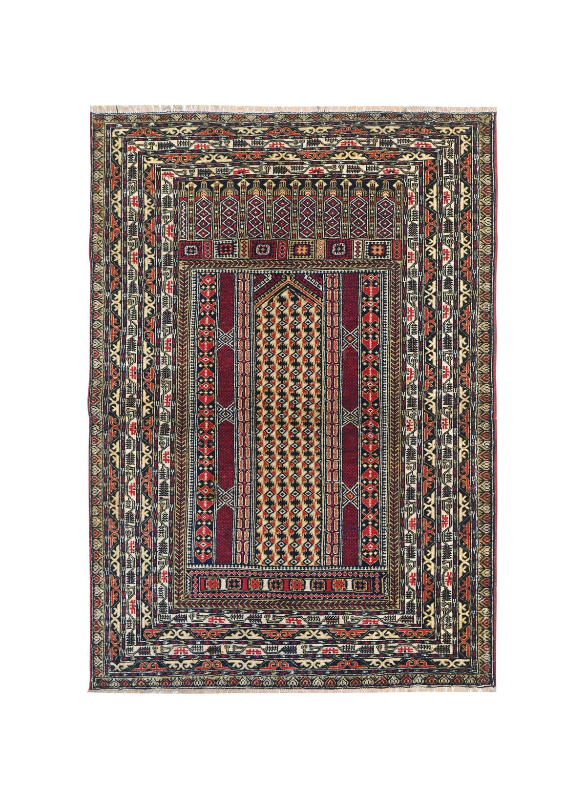 Vintage Afghan Baluch Rug