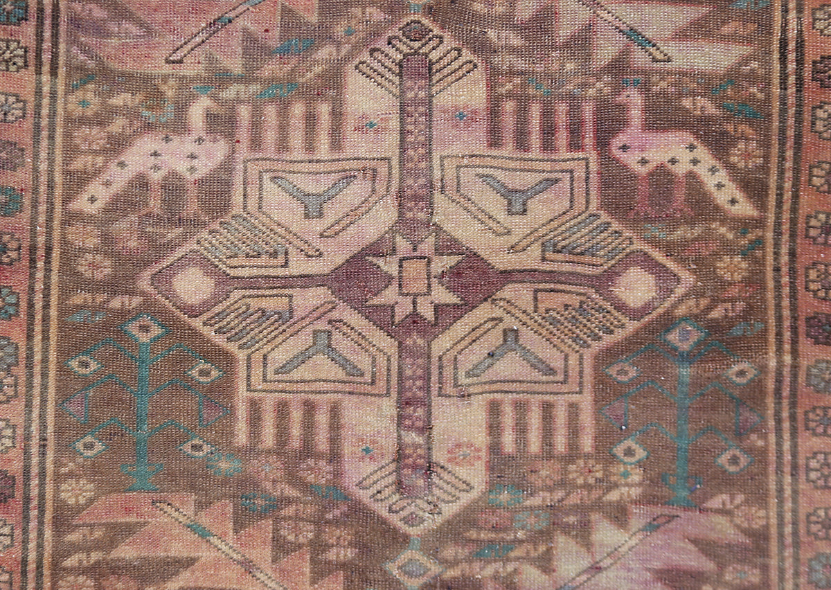 Vintage Caucasian Kazak Runner