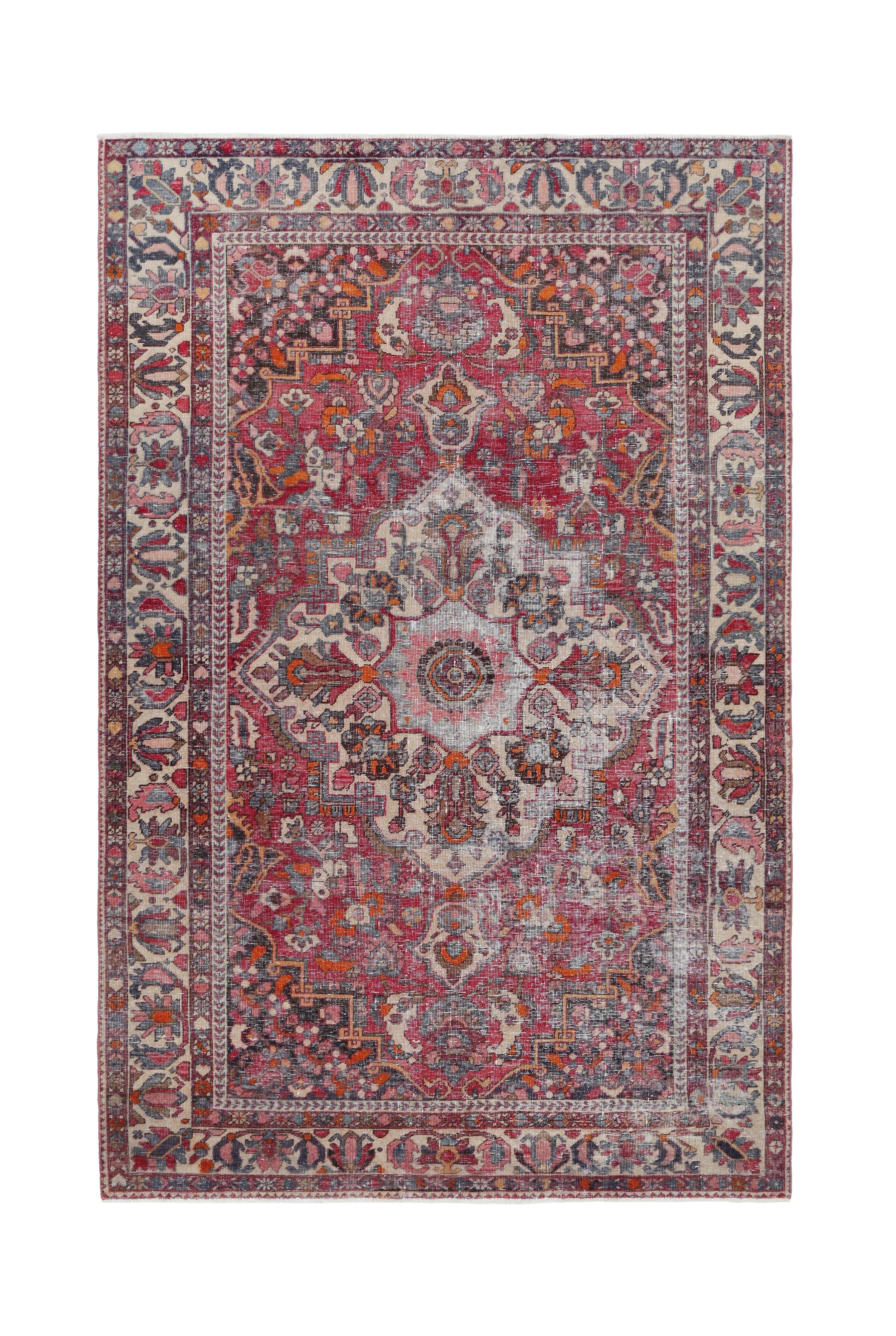 Vintage Persian Bakhtiari Rug