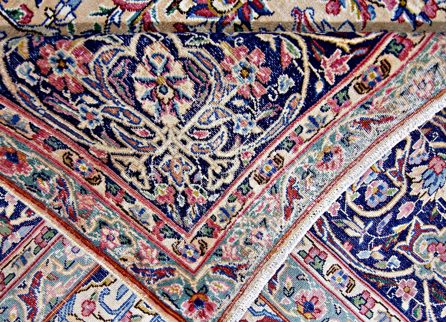Vintage Persian Kerman Rug