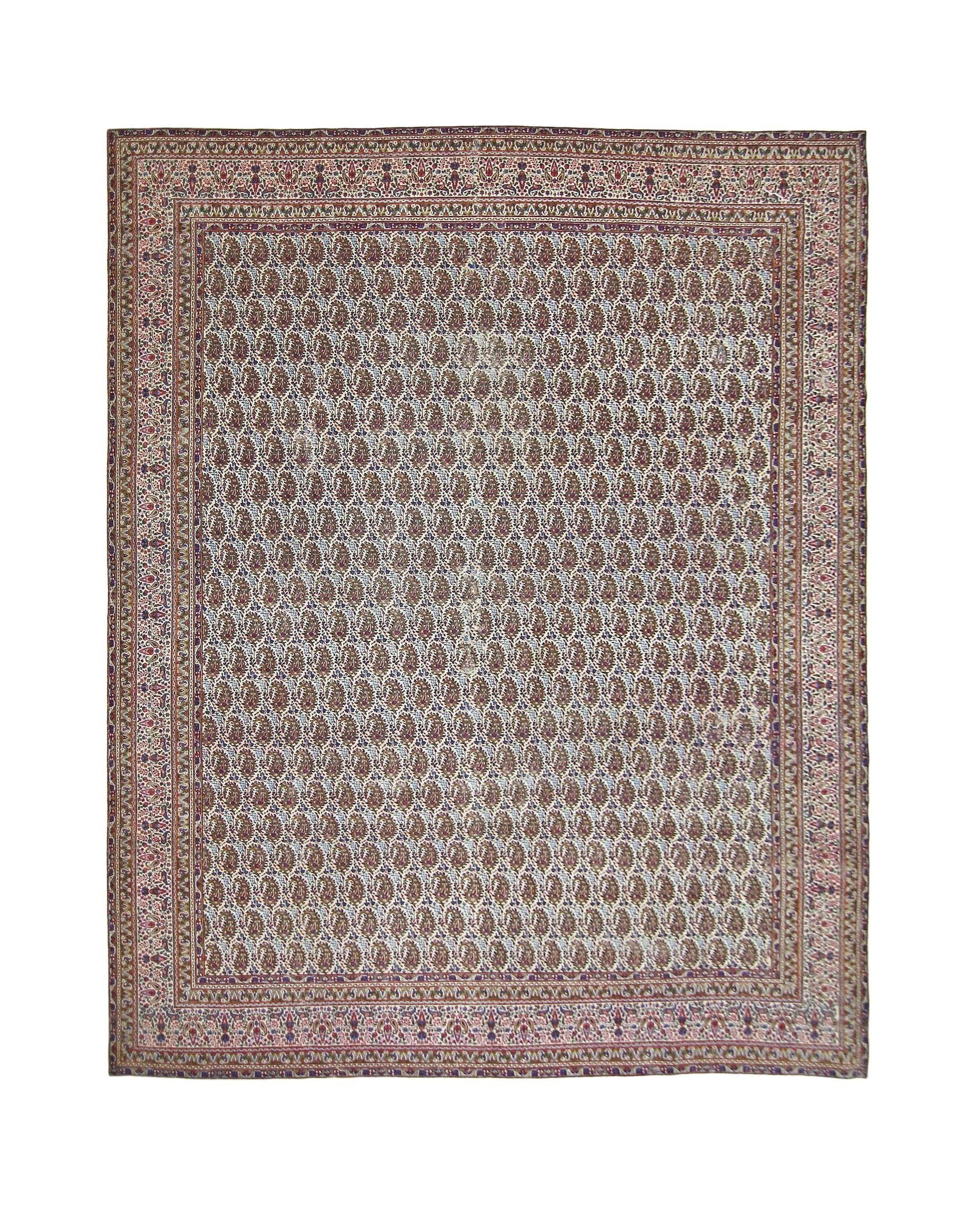 Vintage Persian Kerman Rug