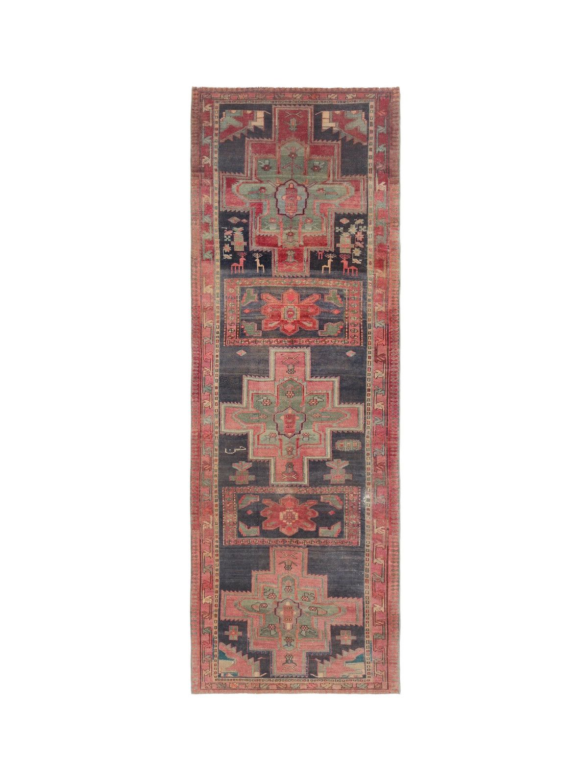 Vintage Persian Meshkin Runner