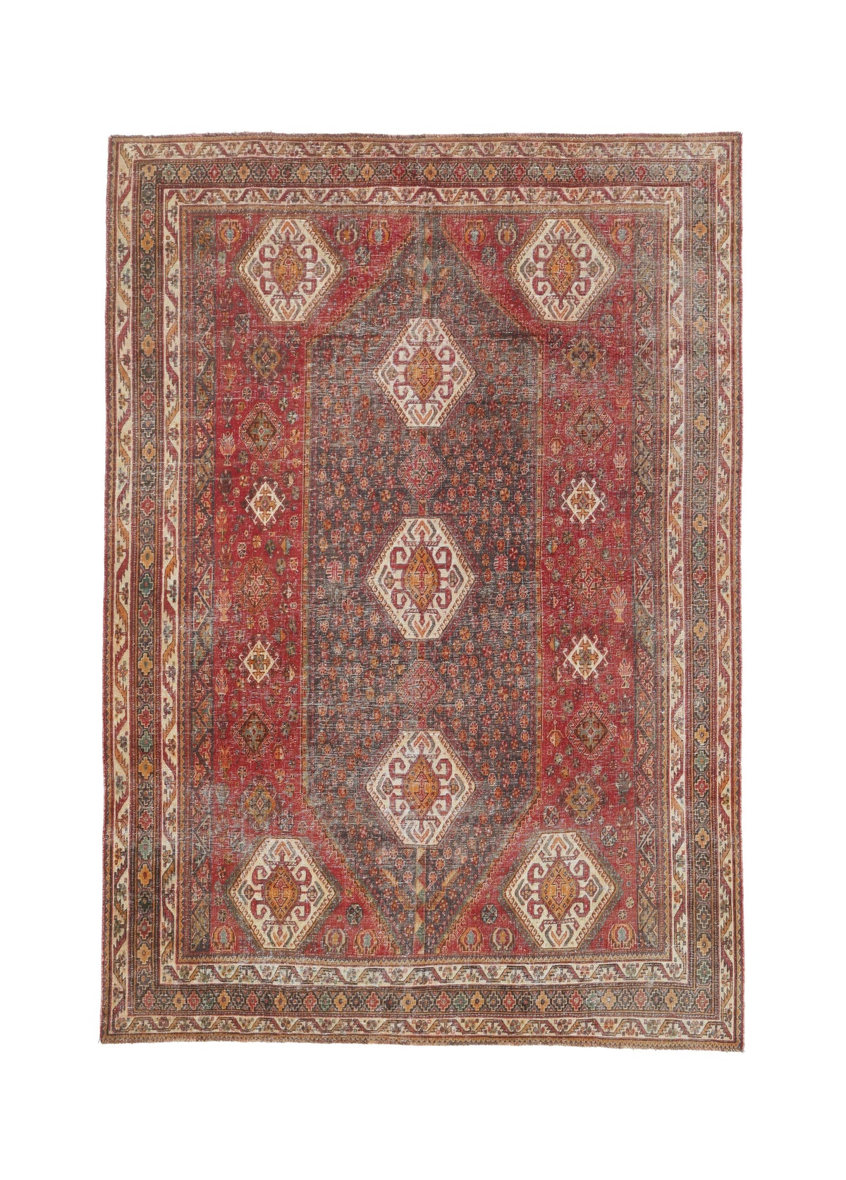 Vintage Persian Qashqai Rug