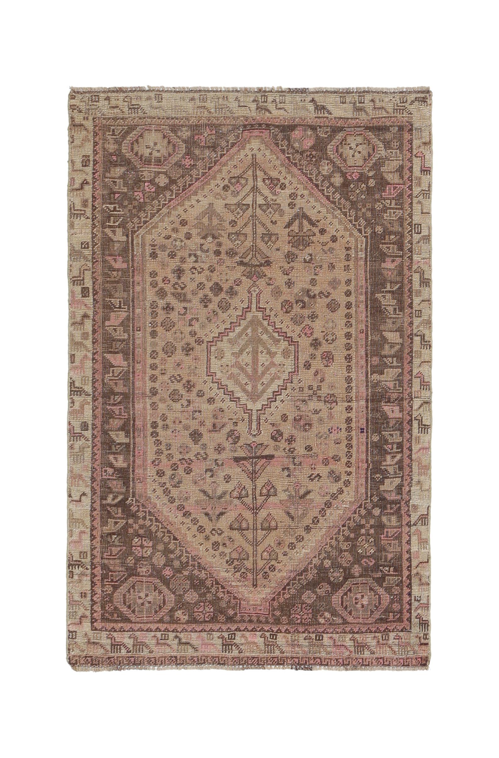 Vintage Persian Shiraz Rug, Hand-Knotted Wool | Najaf Rugs