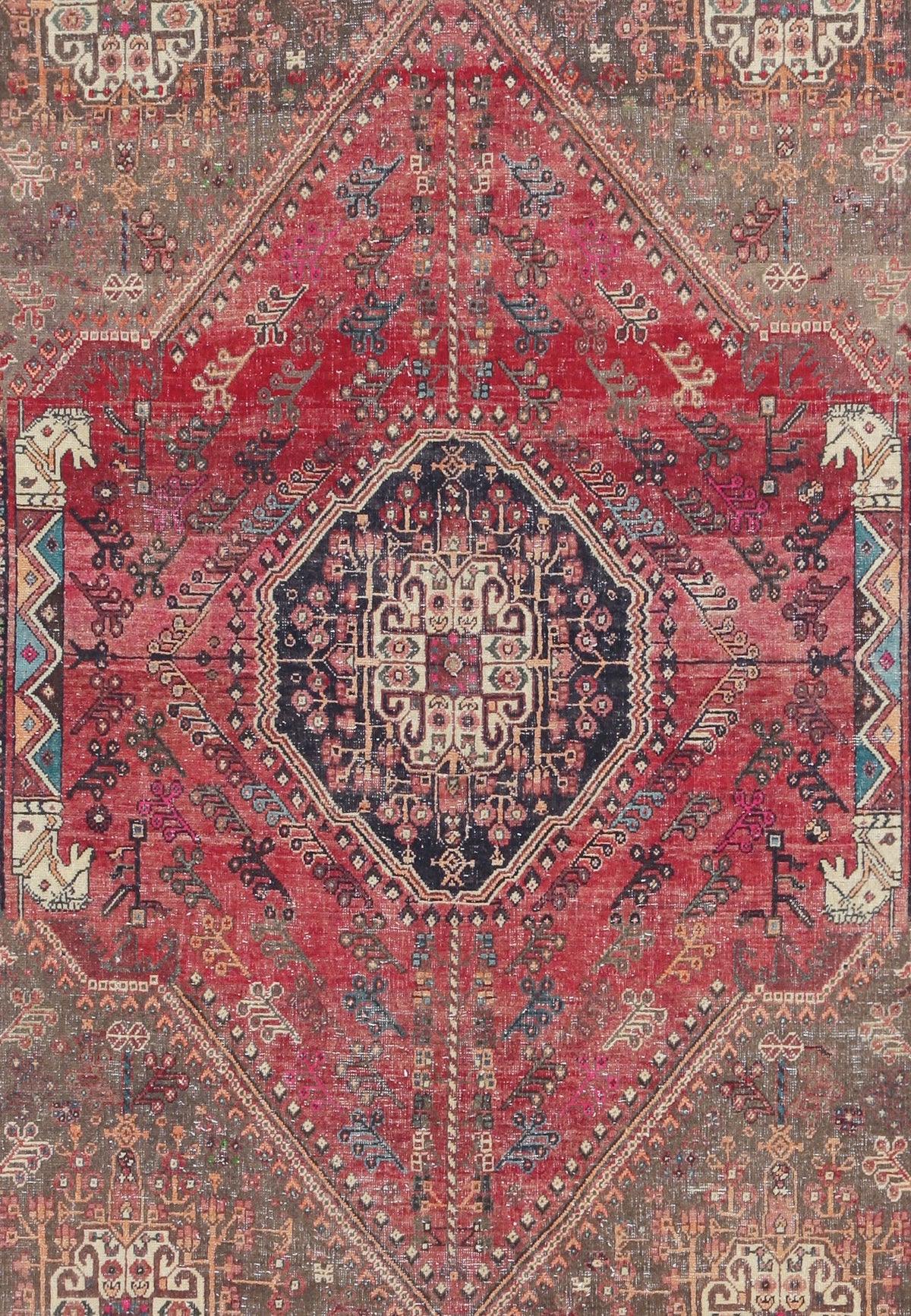 Vintage Persian Shiraz Rug