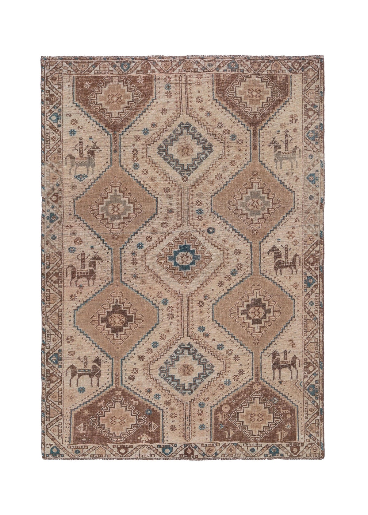 Vintage Persian Shiraz Rug