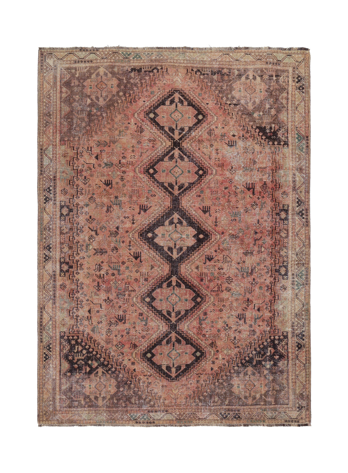 Vintage Persian Shiraz Rug