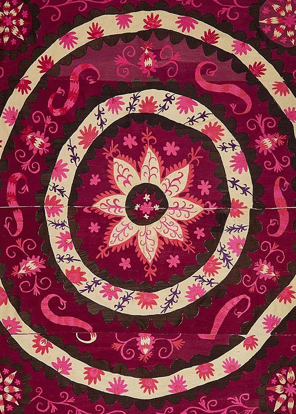 Vintage Silk Uzbek Suzani