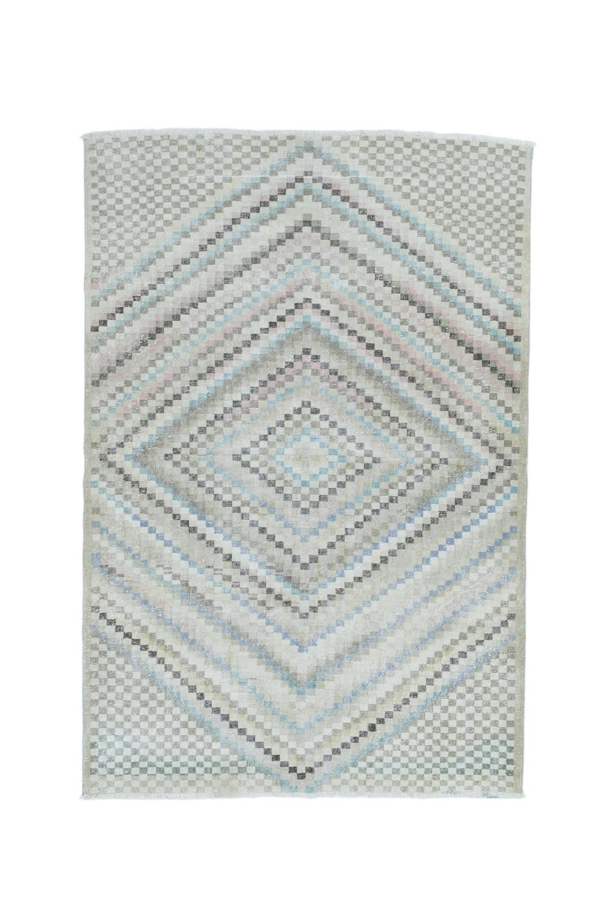 Handmade Vintage Turkish Rug | 275 x 187 cm | 9' x 6'1" - Najaf Rugs