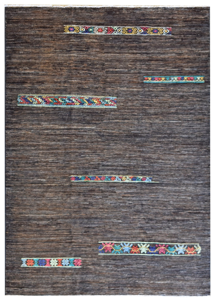 Handmade Afghan Gabbeh Rug | 178 x 126 cm | 5'8" x 4'1" - Najaf Rugs & Textile