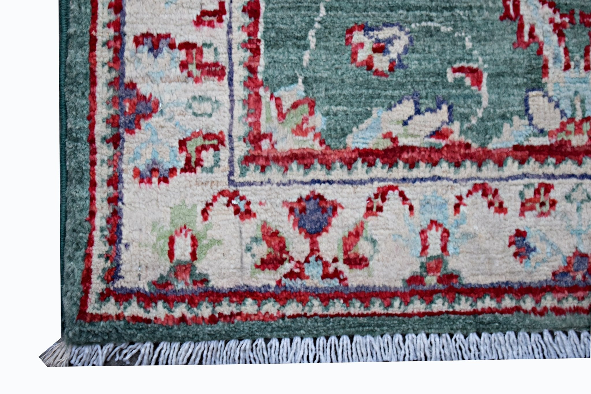 Handmade Mini Afghan Chobi Rug | 85 x 56 cm | 2'10" x 1'10" - Najaf Rugs & Textile