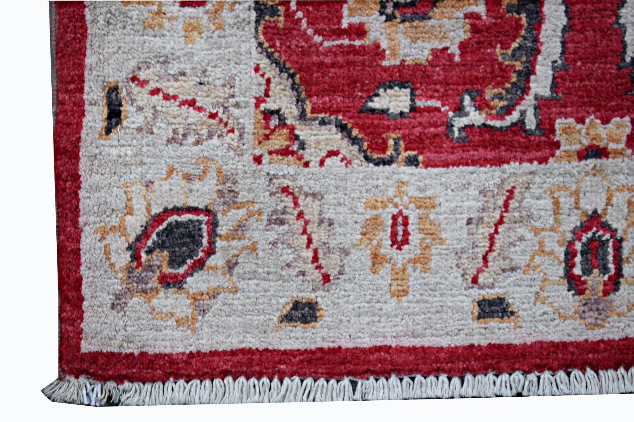 Handmade Mini Afghan Chobi Rug | 86 x 58 cm | 2'10" x 1'11" - Najaf Rugs & Textile