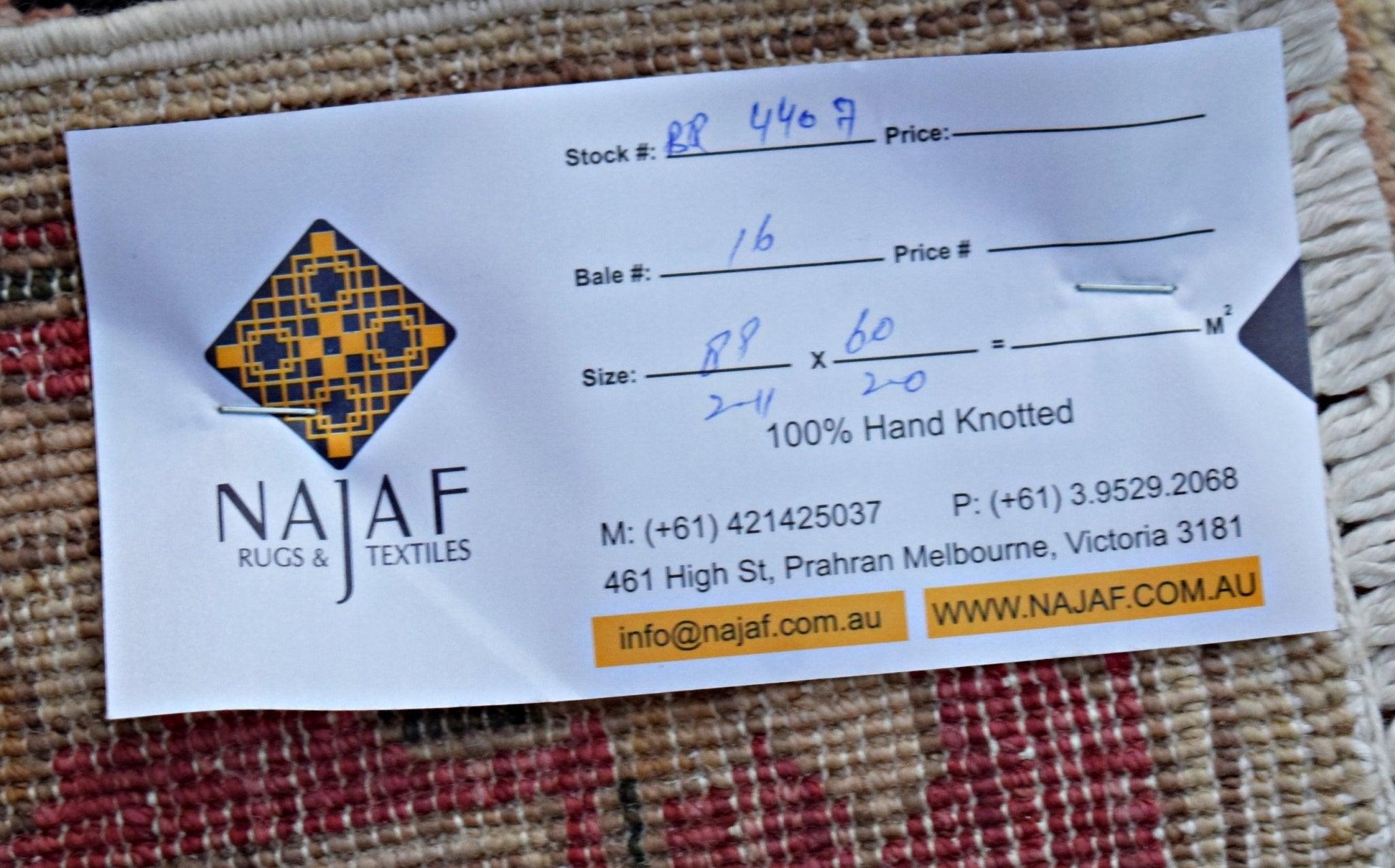 Handmade Mini Afghan Chobi Rug | 89 x 60 cm | 2'11" x 2' - Najaf Rugs & Textile