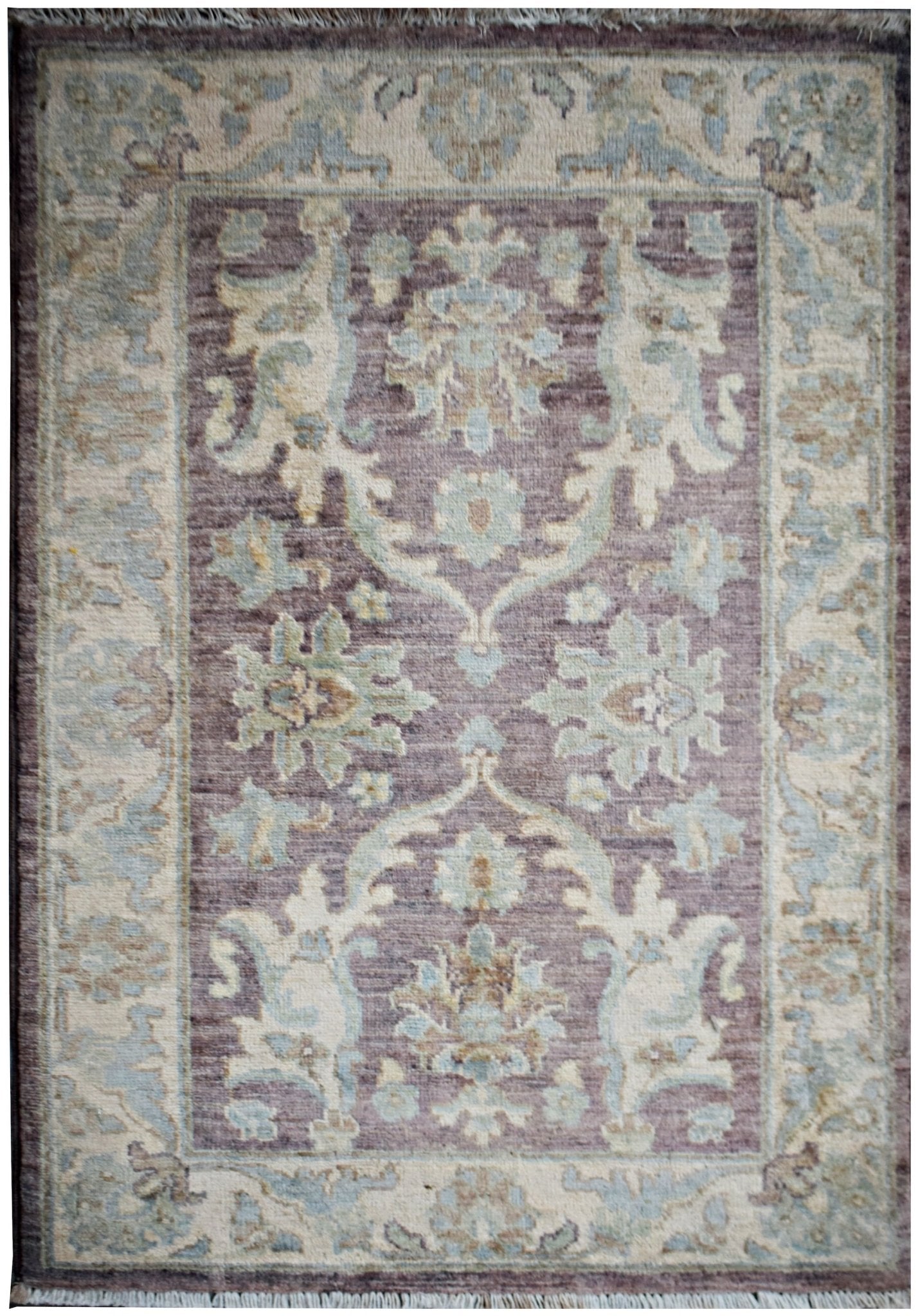 Handmade Mini Afghan Chobi Rug | 91 x 67 cm | 3' x 2'3" - Najaf Rugs & Textile