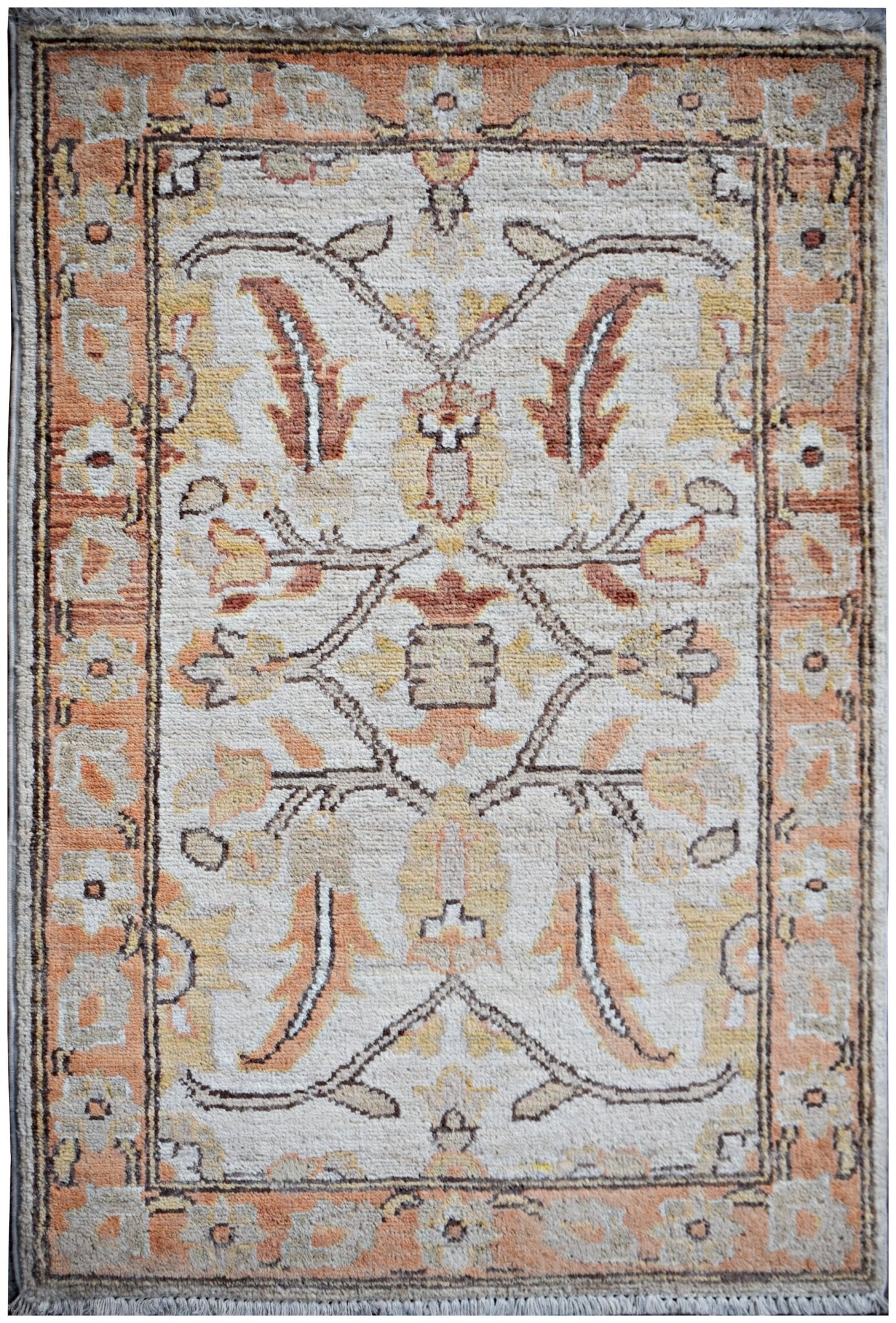 Handmade Mini Afghan Chobi Rug | 93 x 61 cm | 3'1" x 2' - Najaf Rugs & Textile