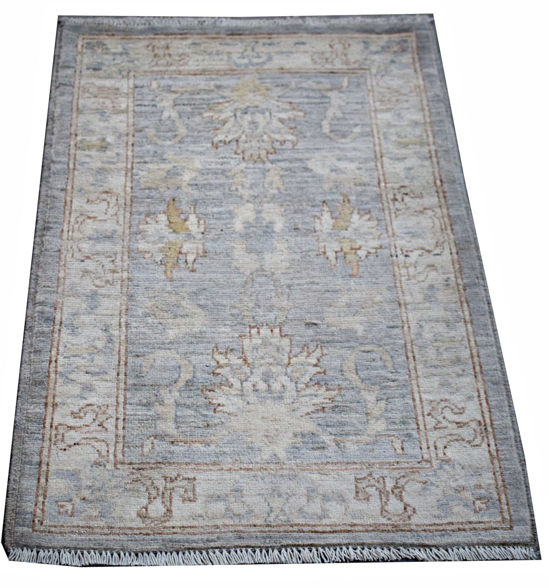 Handmade Mini Afghan Chobi Rug | 96 x 65 cm | 3'2" x 2'2" - Najaf Rugs & Textile