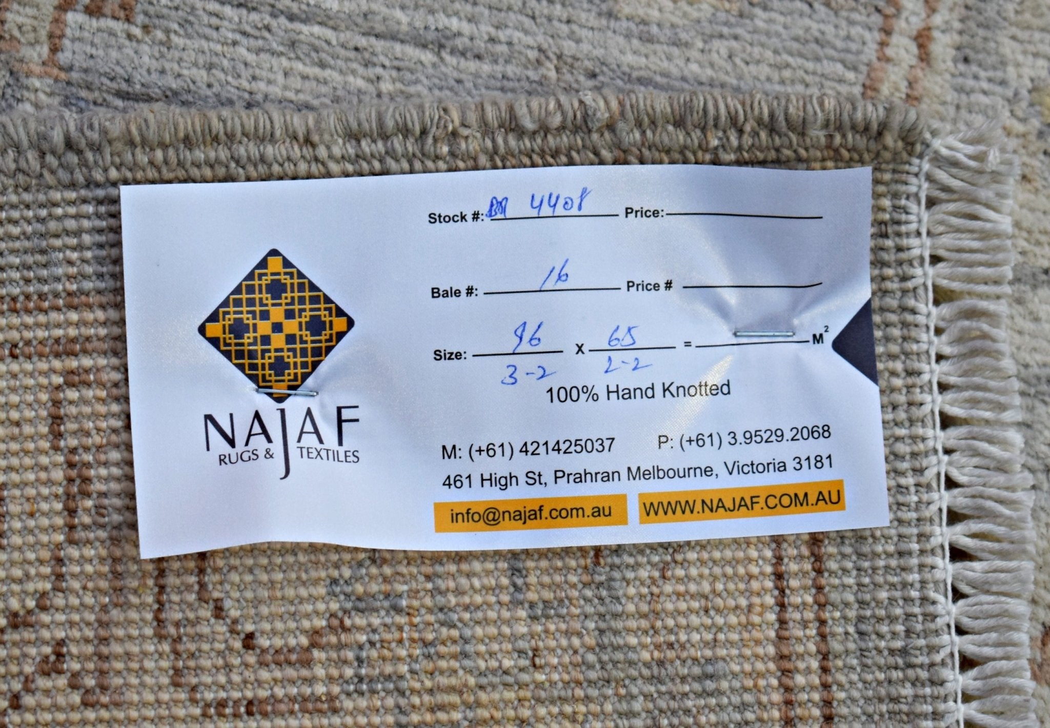 Handmade Mini Afghan Chobi Rug | 96 x 65 cm | 3'2" x 2'2" - Najaf Rugs & Textile