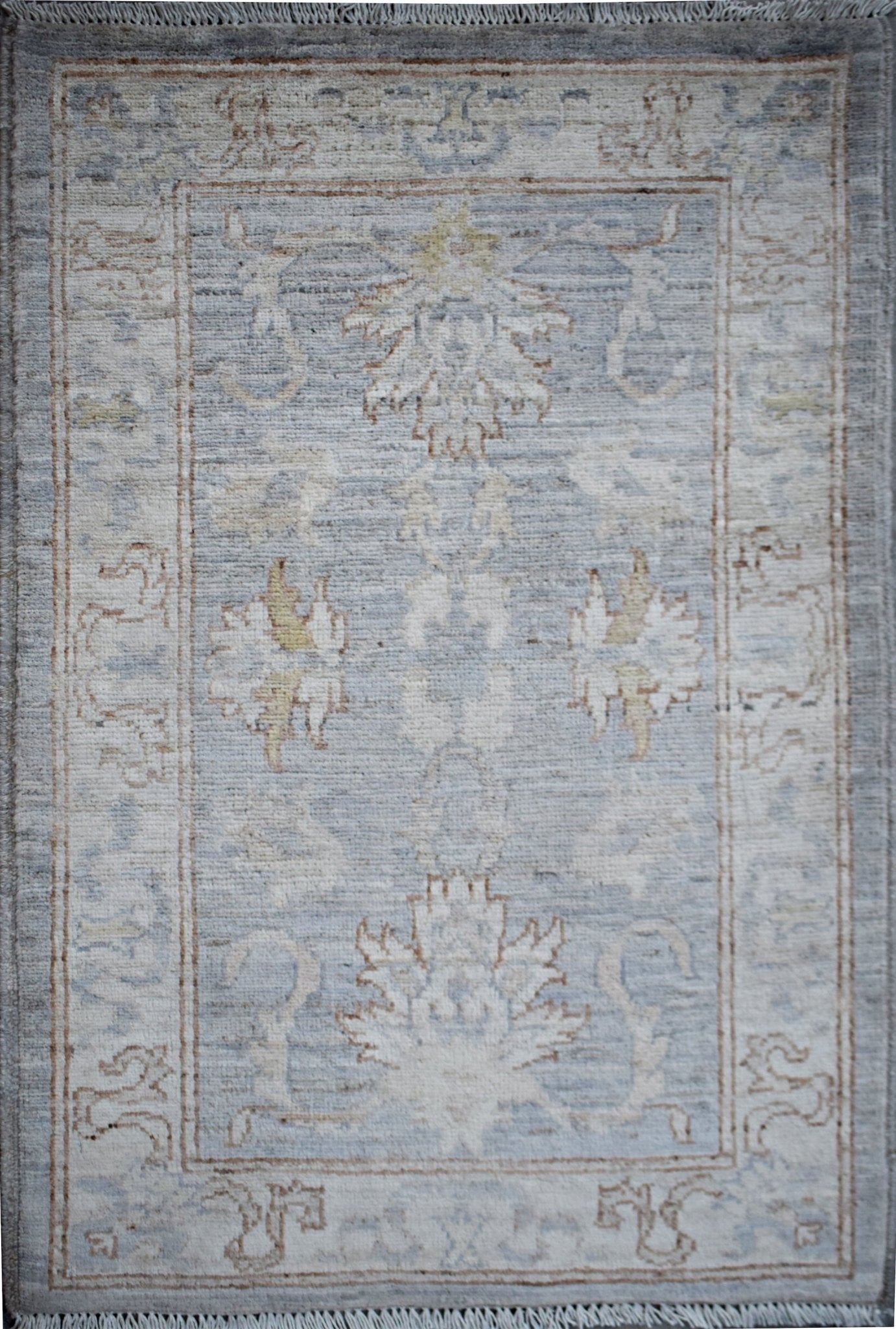 Handmade Mini Afghan Chobi Rug | 96 x 65 cm | 3'2" x 2'2" - Najaf Rugs & Textile