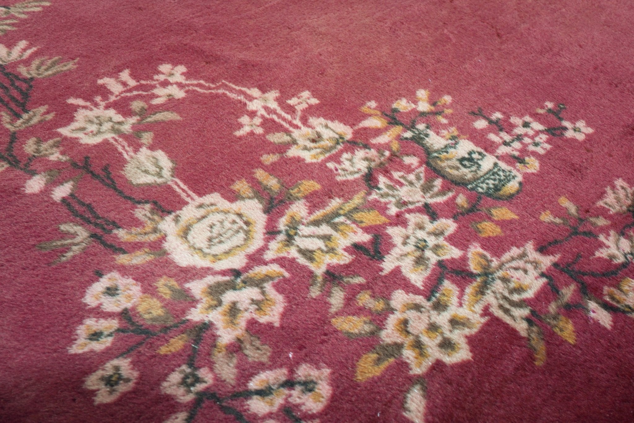 Handmade Vintage Turkish Isparta Rug | 303 x 210 cm | 9'9" x 6'8" - Najaf Rugs