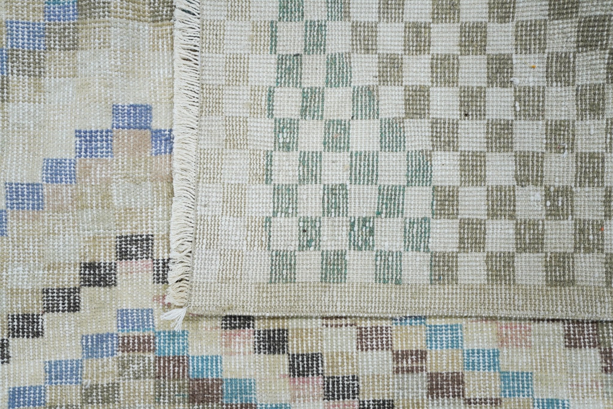 Handmade Vintage Turkish Rug | 275 x 187 cm | 9' x 6'1" - Najaf Rugs