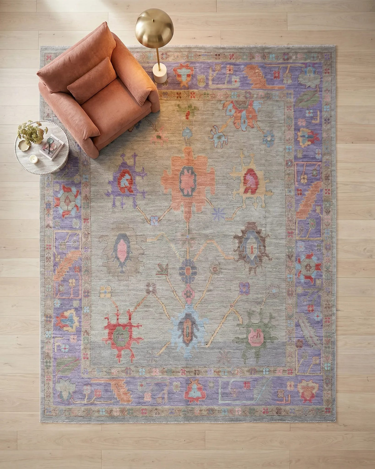 Transitional Oushak Rug