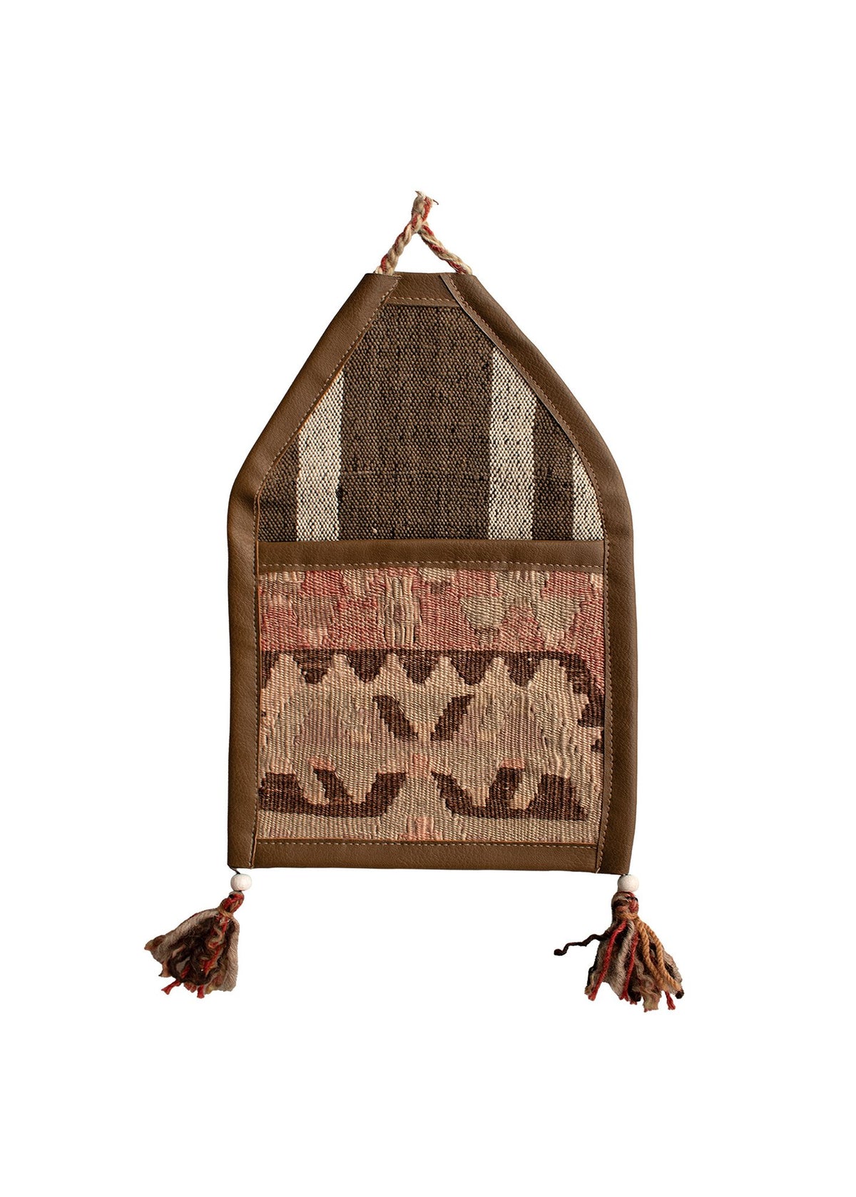 Vintage Turkish Kilim Pocket Hanging