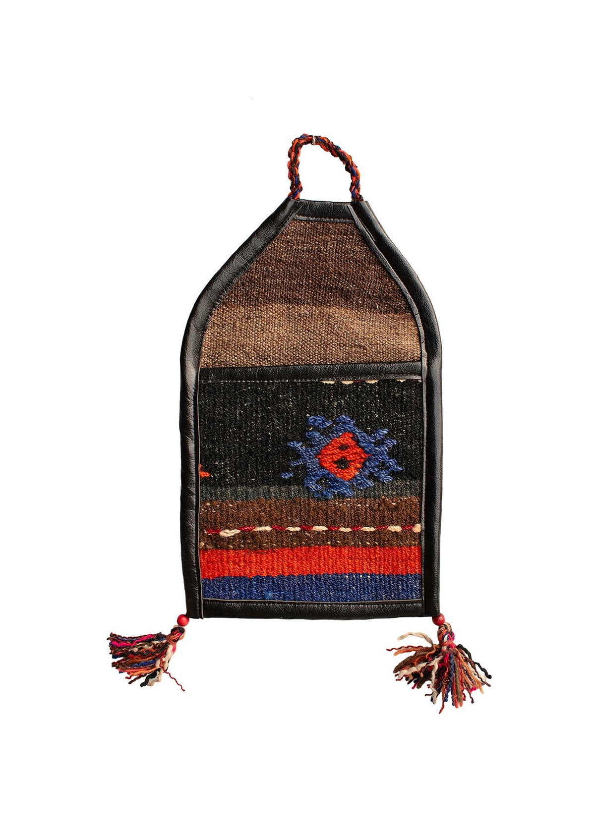 Vintage Turkish Kilim Pocket Hanging