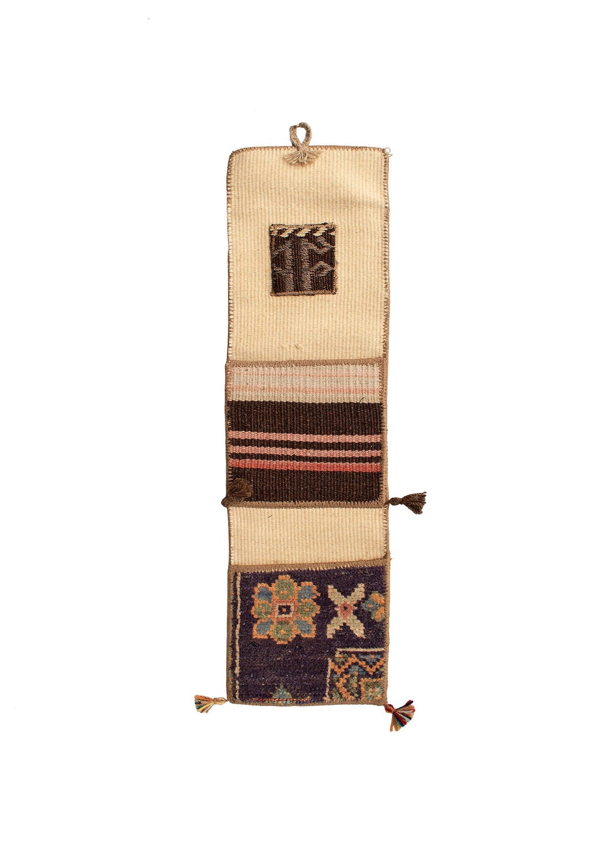 Vintage Turkish Kilim Pocket Hanging