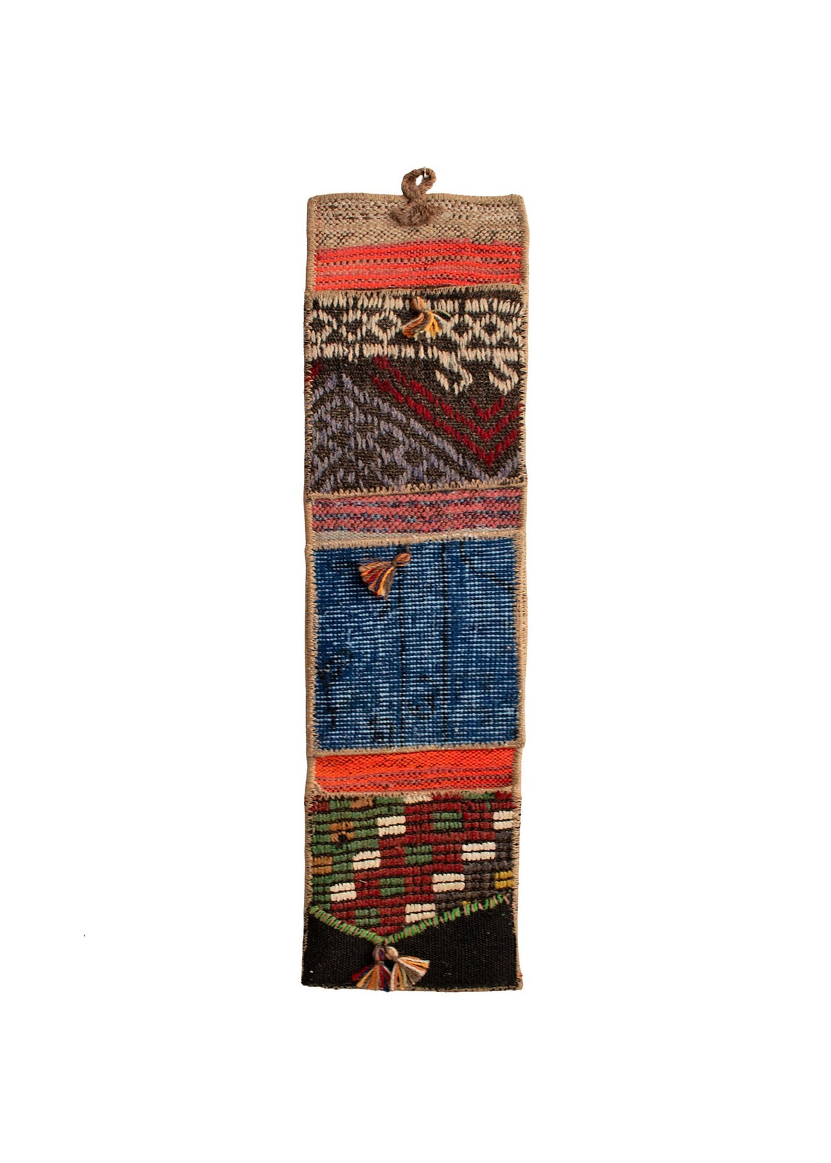 Vintage Turkish Kilim Pocket Hanging