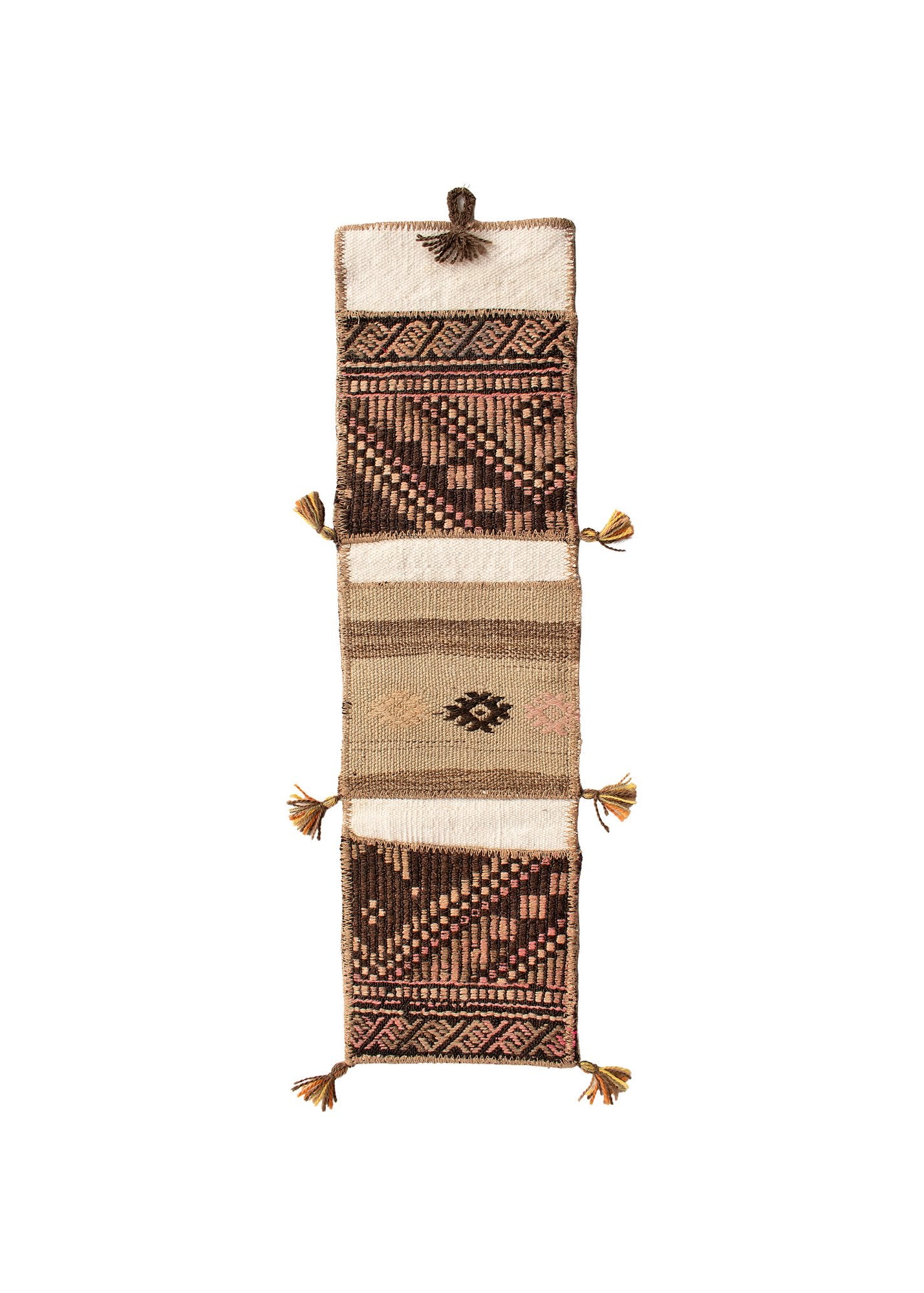 Vintage Turkish Kilim Pocket Hanging