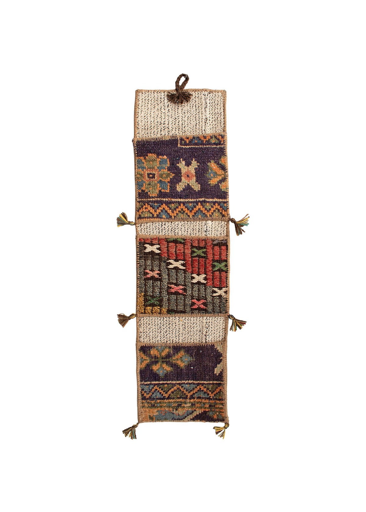 Vintage Turkish Kilim Pocket Hanging