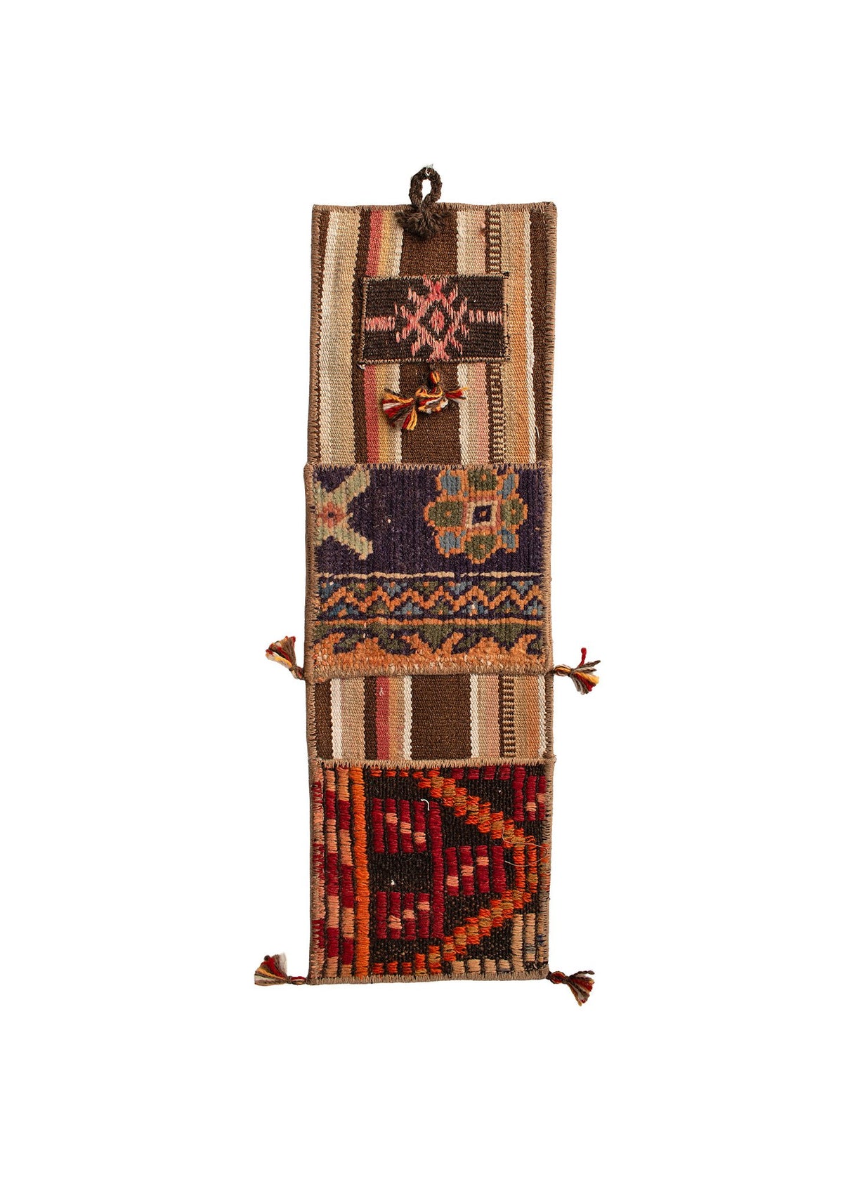 Vintage Turkish Kilim Pocket Hanging