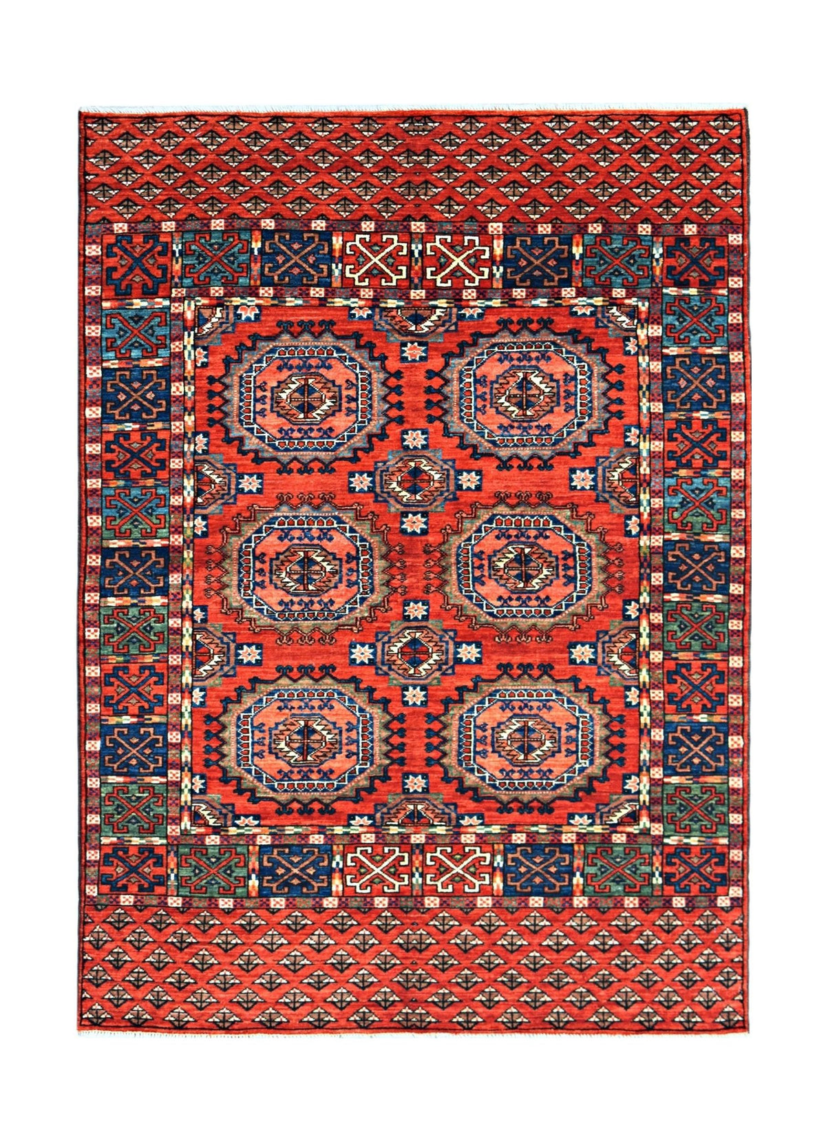 Handmade Afghan Chobi Rug | 182 x 119 cm | 6' x 3'11" - Najaf Rugs & Textile