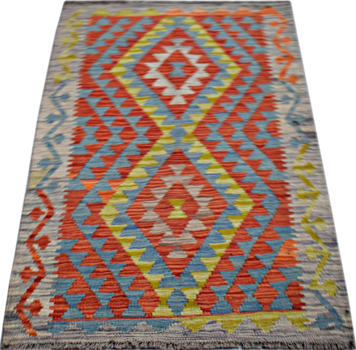 Handmade Afghan Maimana Kilim | 130 x 80 cm | 4'3" x 2'8" - Najaf Rugs & Textile